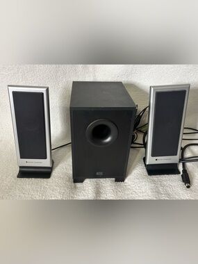 Altec Lansing Black 2.1 Multimedia Speaker System with Powered Subwoofer